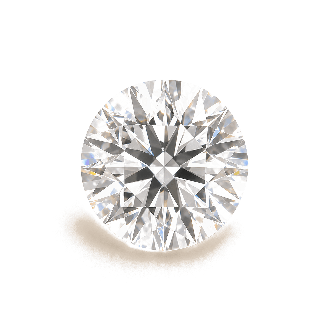 Loose round brilliant lab-grown diamond