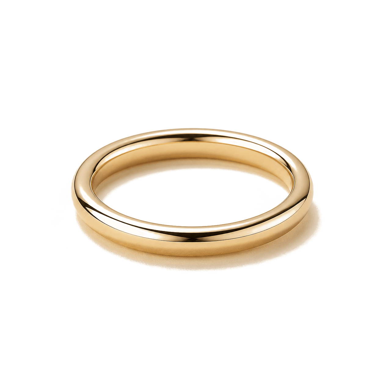 Polished 18-karat yellow-gold ring band